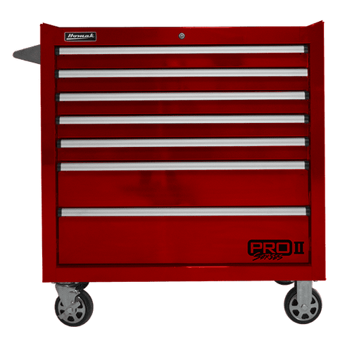 36" Pro 2 Armoire à rouleaux à 7 tiroirs rouge