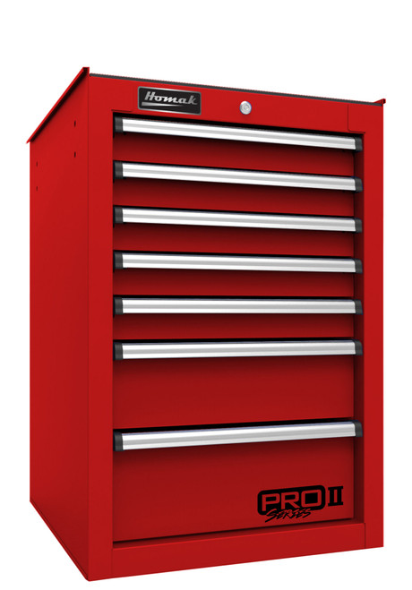 14 1/2"" Pro II 7-Drawer Side Cabinet - Red