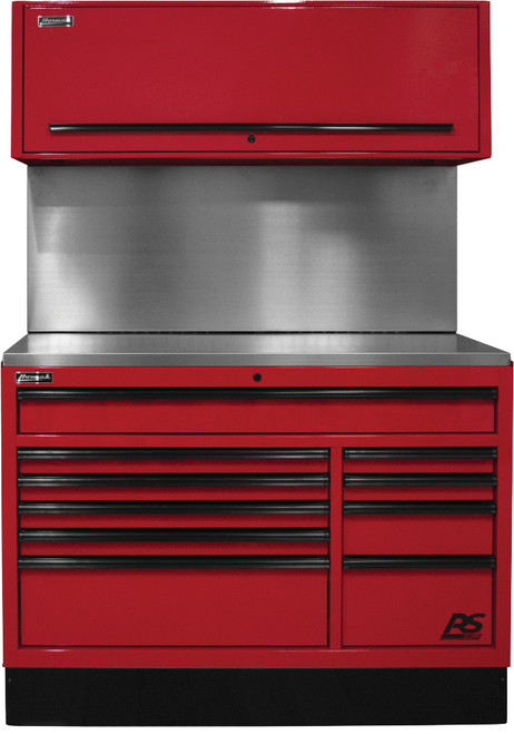 54” CTS SET WITH SOLID BACK SPLASH - RED