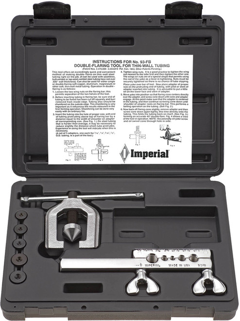 PG26 - 45° DOUBLE FLARING TOOL FOR 3/16", 1/4", 5/16", 3/8" AND 1/2" O.D. TUBING