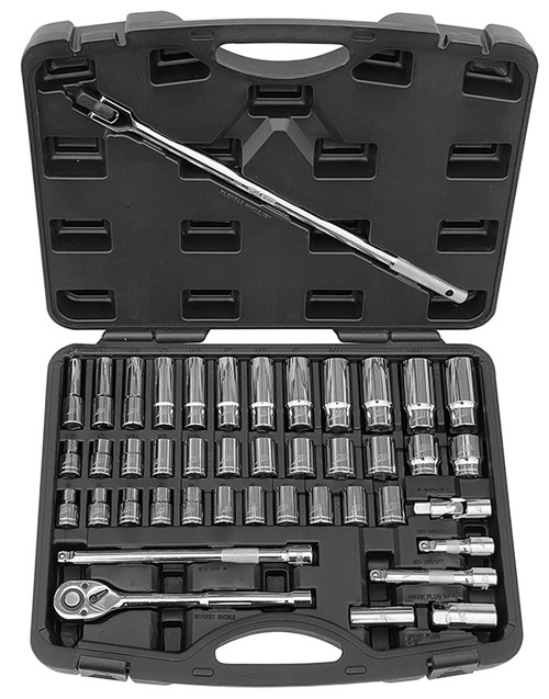 43pc 1/2" Dr Socket Set