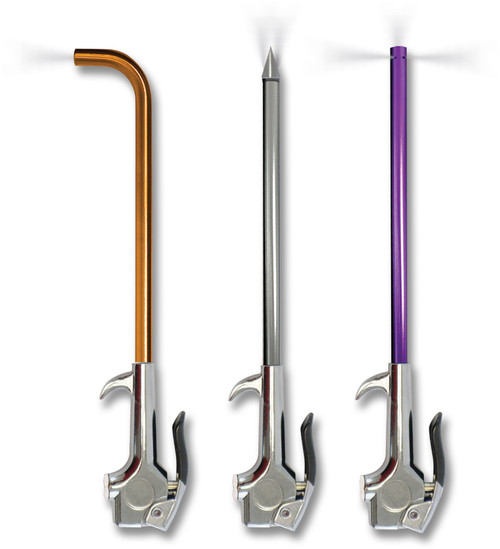 PG93 - 3-PC SPECIALTY BLOW GUN SET – AIRBENDER™ 90° TIP, SCRAPER TIP, BLOWBACK™ TIP