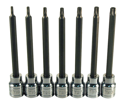 7pc X-LONG TORX BIT SKT SET