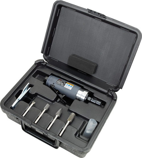 PG81 - 1/4" DIE GRINDER & BURRS KIT - 25000 RPM, .33HP