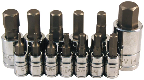 PG163 - 13PC METRIC HEX BIT SCKT SET
