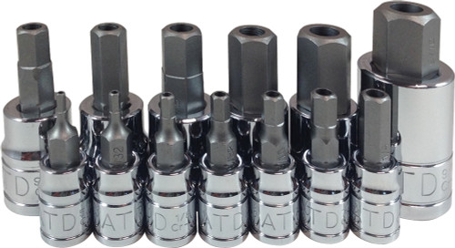PG154 - 13 PC. TAMPER-RESISTANT SAE HEX BIT SOCKET SET