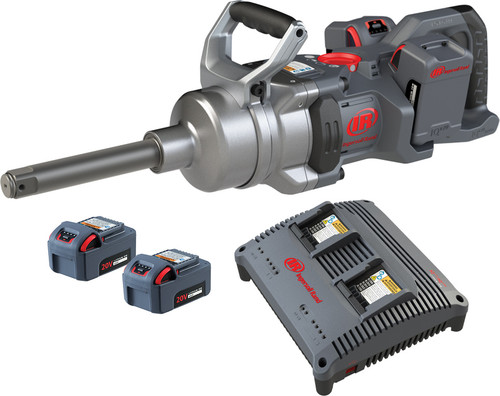 PG58 - IQV 20V 1" DR. 6" ANVIL IMPACT WRENCH KIT, 3,000 FT-LBS LOOS. TORQUE, (4) BATTERIES, (1) DUAL BAY CHARGER