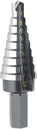 PG119 - STEP DRILLBIT #3 1/4-3/4" 9 SZ