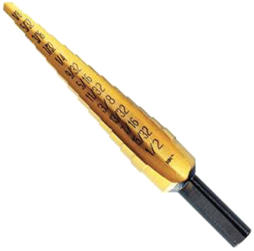 PG127 - HIGH SPEED STEEL STEP DRILLS #1 1/8"–1/2"