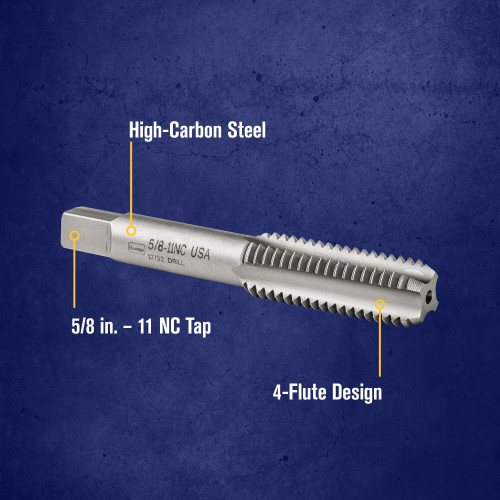 TAP 5/8"-11NC BOTTOM"