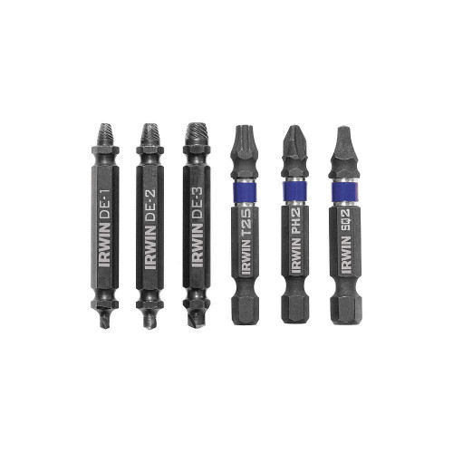 EXTRACTEUR À VIS D’IMPACT 6PC RÉGLÉ INCL FD