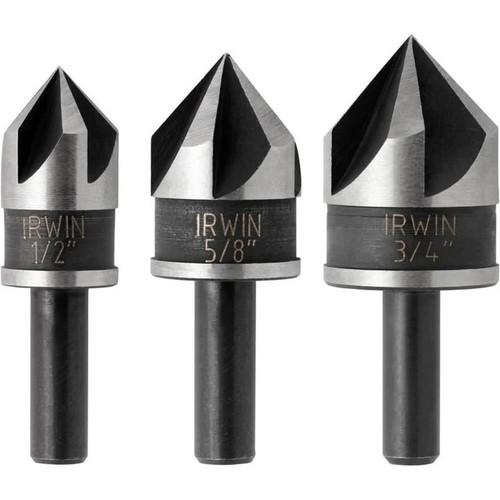 DRL BIT CNTRSINK 82' BLK OX 3PC SET CLAM
