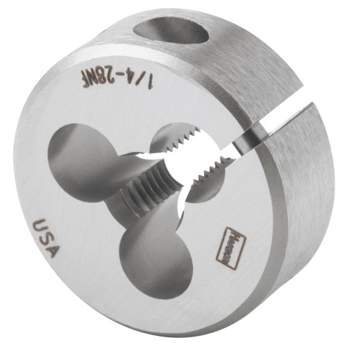 DIE 1/4"-28NF 1" RD ADJ