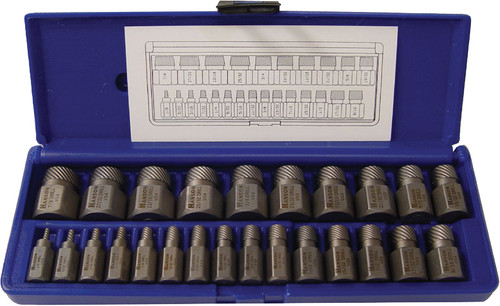 PG127 - 25-PC MULTI SPLINE SCREW EXTRACTOR SET