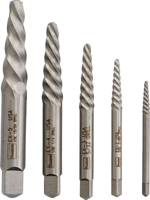 PG120 - 5-PC SPIRAL SCREW EXTRACTOR SET