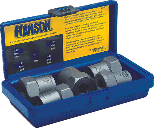 PG115 - 5-PC EXTRACTOR SET 3/4-1" BOLT, 1/2" DRV