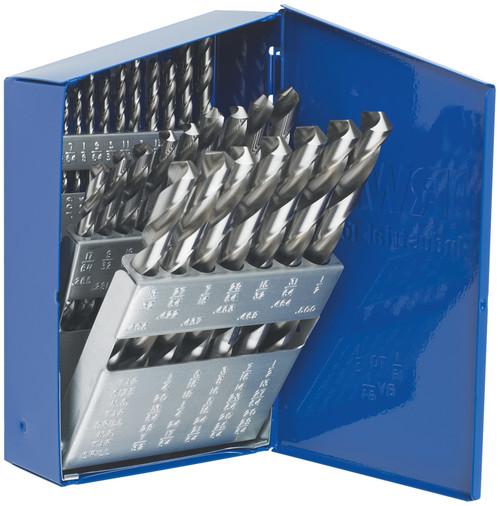 PG126 - 29-PC METAL INDEX GEN. PURPOSE HSS DRILL BIT SET, 1/16" - 1/2", 118° POINT