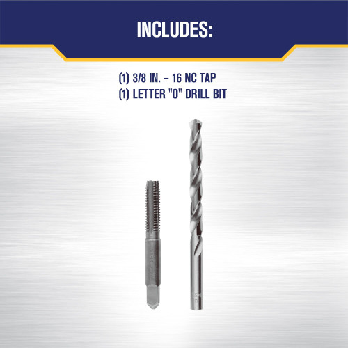 TAP + DRILL BIT 3/8-16 NC + LETTER O