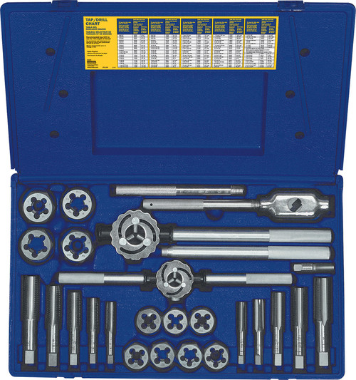 PG122 - 25-PC FRACTIONAL TAP & HEX DIE SET
