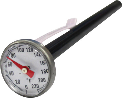 PG23 - 1" DIAL ANALOG POCKET THERMOMETER, 0-220°F