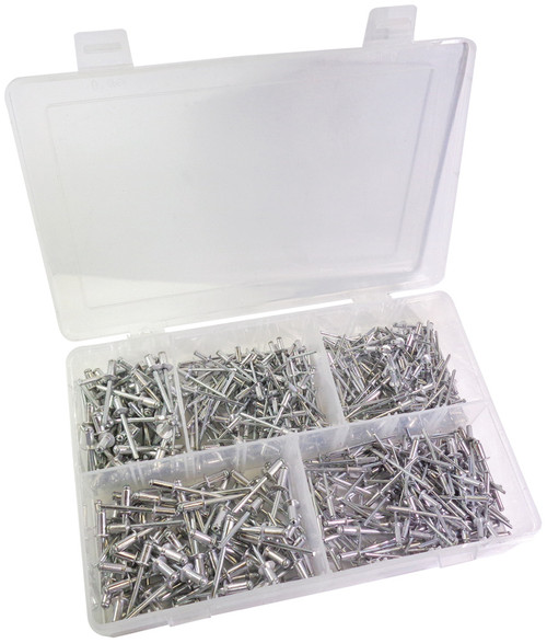 PG293 - ASSORTIMENT DE RIVETS AVEUGLES EN ALUMINIUM DE 500 PIÈCES