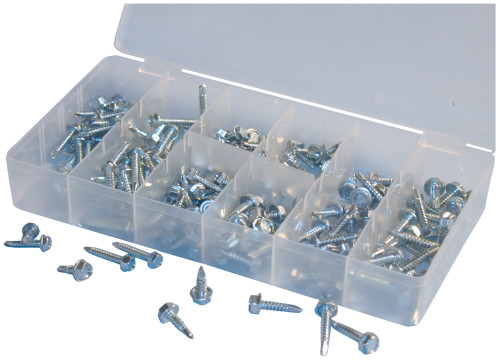 PG292 - 200PC HEXWASHER HEAD SELF-DRILLING SCR ASSORTTMENT