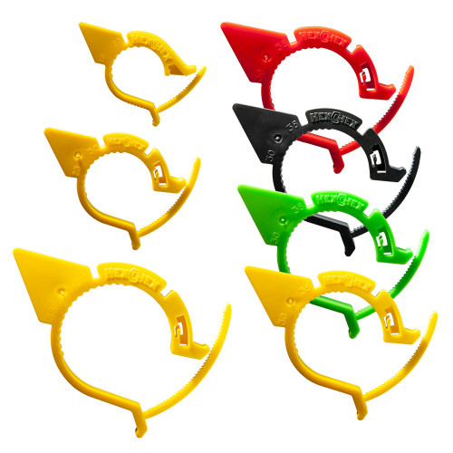 HexChex Multi-Size Wheel Nut Indicator, 19 - 23 mm (stnd pk bag of 100)