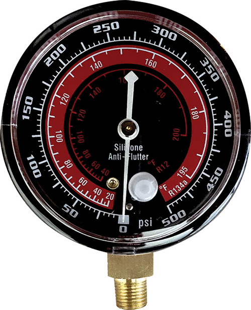 PG14 - R-12 & R-134A, JAUGE DE REMPLACEMENT LATÉRALE ÉLEVÉE, PSI, F°
