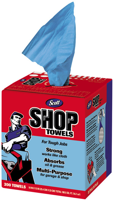 PG285 - SERVIETTES D’ATELIER BLEUES ABSORBANTES (BOÎTE/200)