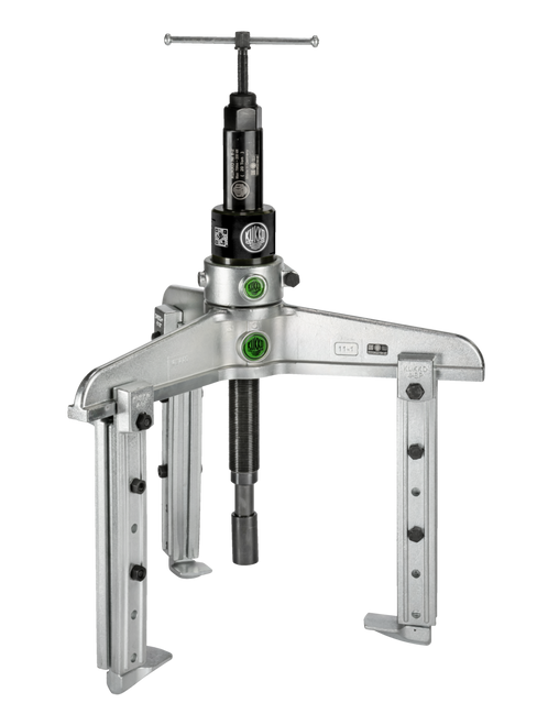 3-jaw puller with adjustable reach and hydraulic spindle /  (22 US t) 25 5/5 x 11 7/8 up to 19 3/4 650 x 300-500 mm