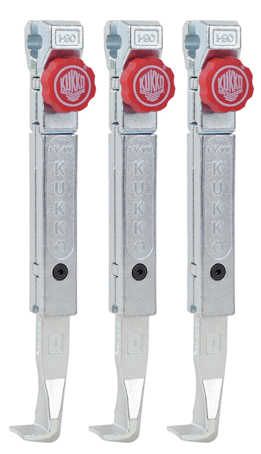 3 quick adjusting jaws (set) 7 7/8 200 mm - 1-192-S