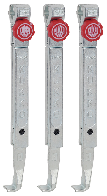 3 quick adjusting jaws (set) 9 7/8 250 mm