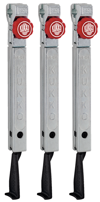 3 narrow, quick adjusting jaws (set) 9 7/8 250 mm