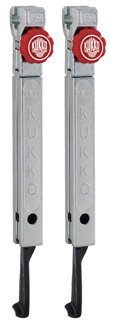 2 extremely narrow, quick adjusting jaws (pair) 9 7/8 250 mm