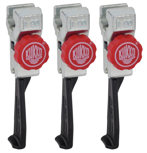 3 mâchoires extrêmement étroites et à réglage rapide (ensemble) 3 3/8 100 mm