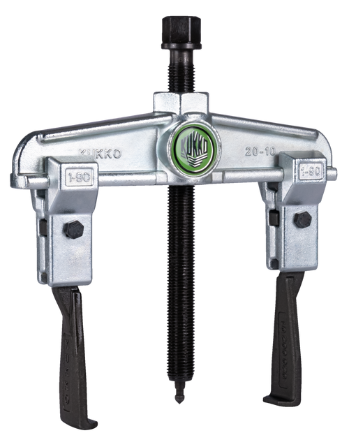 Universal 2-jaw puller with extremely narrow jaws /  (2.5 US t) 3 1/2 x 3 3/8 90 x 100 mm