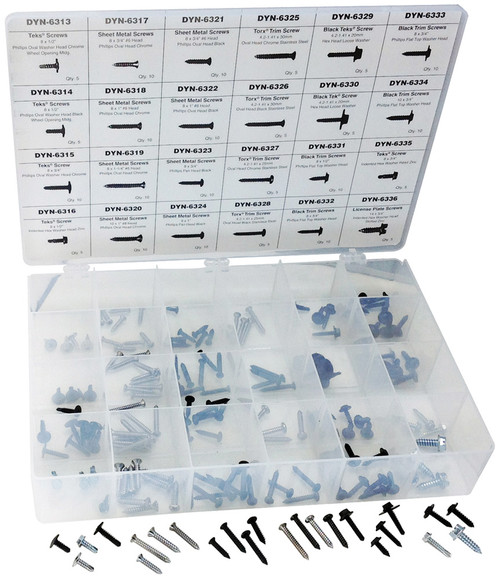 PG282 - 185 PIÈCES ASSORTIMENT UNIVERSEL DE VIS À VIS DE GARNITURE UNIVERSELLE