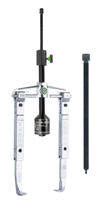 Universal 2-jaw puller with hydraulic spindle & extended  jaws /  (16.5 US t) 20 1/2 x 520 x 400 mm