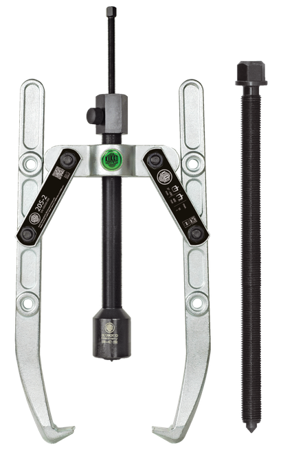 Universal 2-jaw puller adjustable hydraulic spindle & swiveling /  (7.5 US t) 9 7/8 x 8 5/8 250 x 220 mm