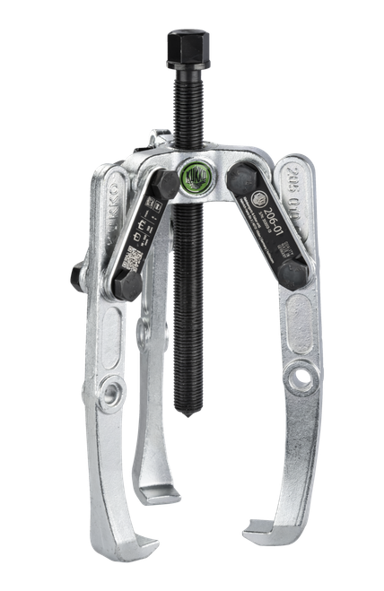 Universal 3-jaw puller adjustable spindle & swiveling jaws /  (5 US t) 5 7/8 x 5 7 /8 150 x 150 mm