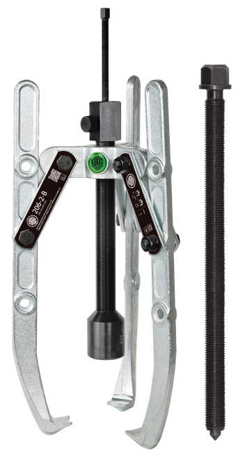 Universal 3-jaw puller adjustable hydraulic spindle & swiveling jaws /  (11 US t) 15 3/4 x 15 3/4 400 x 400 mm