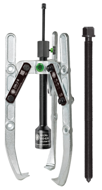 Universal 3-jaw puller adjustable reach hydraulic spindle & swiveling jaws /  (1 US t) 19 3/4 x 21 500 x 540 mm