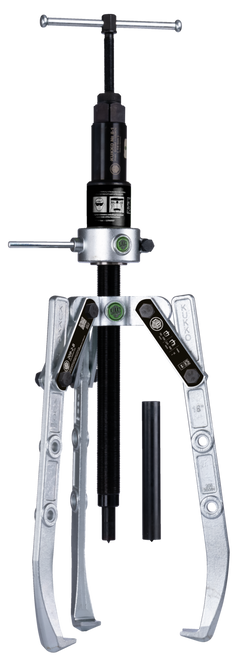 Universal 3-jaw puller adjustable hydraulic spindle & swiveling /  (16.5 US t) 19 3/4 x 15 3/4 500 x 400 mm