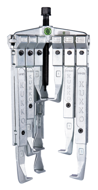 Universal 3-jaw puller-set / depth /  (11 US t) 9 7/8 / 7 7/8 up to 15 3/4 250 mm/ 200-300-400 mm
