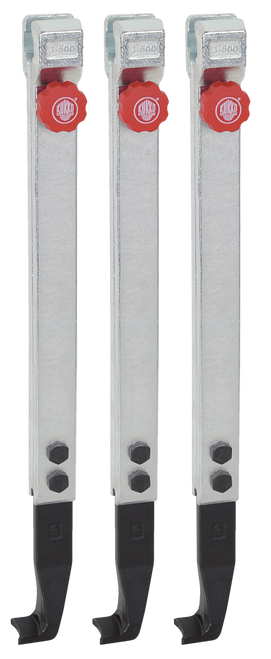 3 narrow, quick adjusting jaws (set) 19 3/4 500 mm