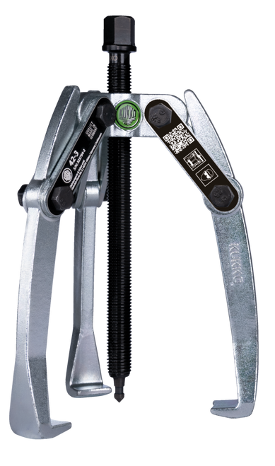 Universal 3-jaw puller with swiveling  jaws /  (3 US t) 3 1/2 x 4 3/4 90 x 120 mm