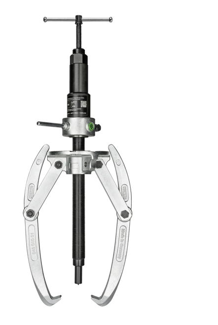 Universal 3-jaw puller with hydraulic spindle & swiveling jaws /  (16.5 US t) 19 3/4 x17 3/4 500x 450 mm - 46-2-B