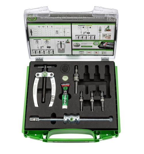 Ball bearing extracting set with counterstay & slide hammer 3/8 up to 5/8 4,8 - 16 mm