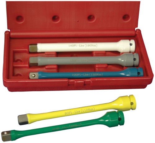 PG348 - 5PC 1/2" DR TORQUE EXT BAR SET