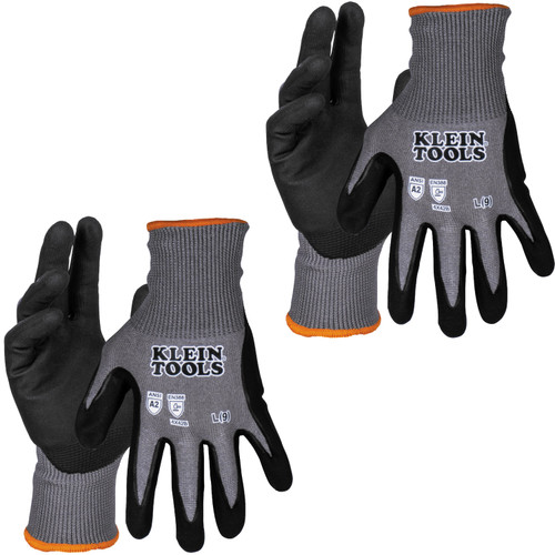 Gants trempés en tricot, niveau coupé A2, écran tactile, grand, 2 paires